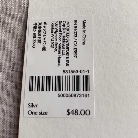 NEW Banana Republic Silver Earrings - Picture 3 of 5